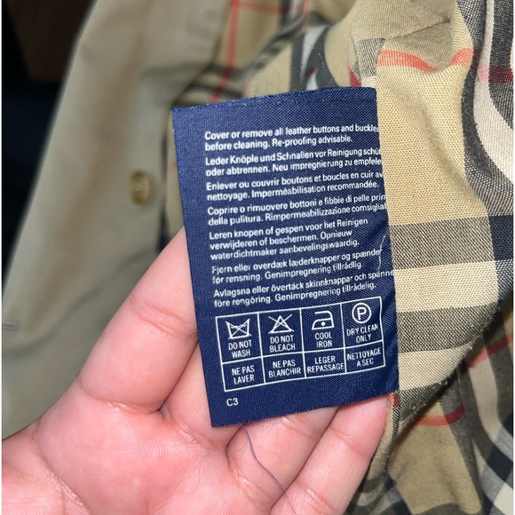 Original Burberry London Women's Trench Coat Nova Check Tartan w/ Liner Vest - Picture 10 of 13